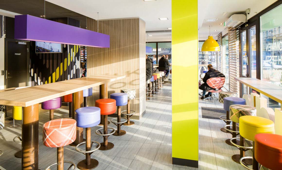 mcdonalds stockholm inredning